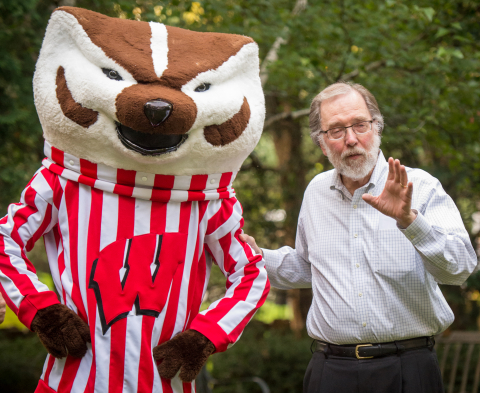 Dr. Busse and Bucky in 2015