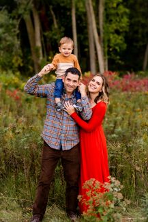 Dr. Sweet with her husband and son