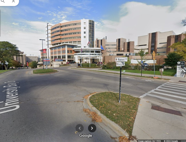 American Family Children's Hospital street view