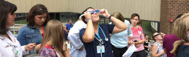 solar eclipse viewing - University Hospital