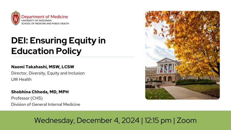 Clinical Faculty Development Series | DEI: Ensuring Equity in Education Policy