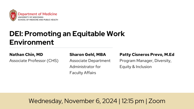 Clinical Faculty Development Series | DEI: Promoting a Equitable Work Environment