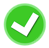 Green circle with check mark