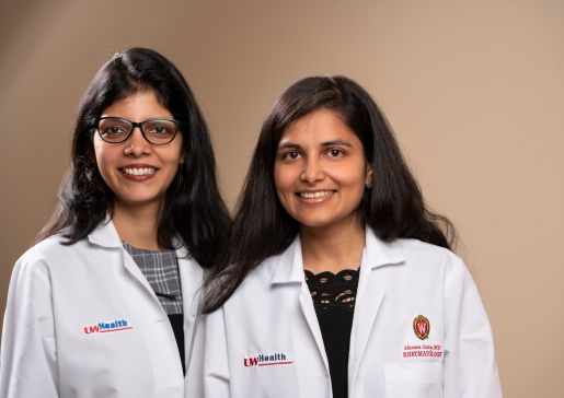 UW Health Lupus Nephritis Clinic co-founders Tripti Singh, MD, and Shivani Garg, MD, MS