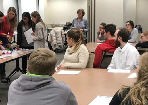 Health professions students participating in a 2018 Interprofessional Collaborative Practice (ICP) in HIV Care course