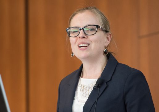 Dr. Christie Bartels at a Department of Medicine research event
