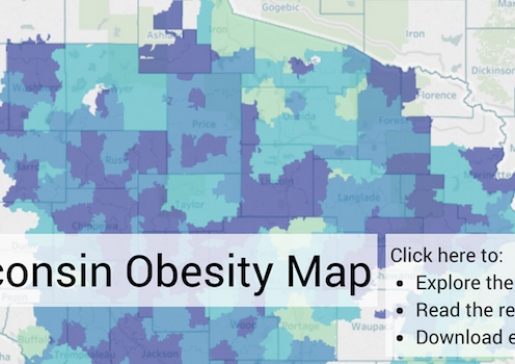 Wisconsin Obesity Map graphic