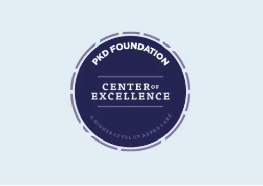 Graphic of PKD Foundation Center of Excellence seal
